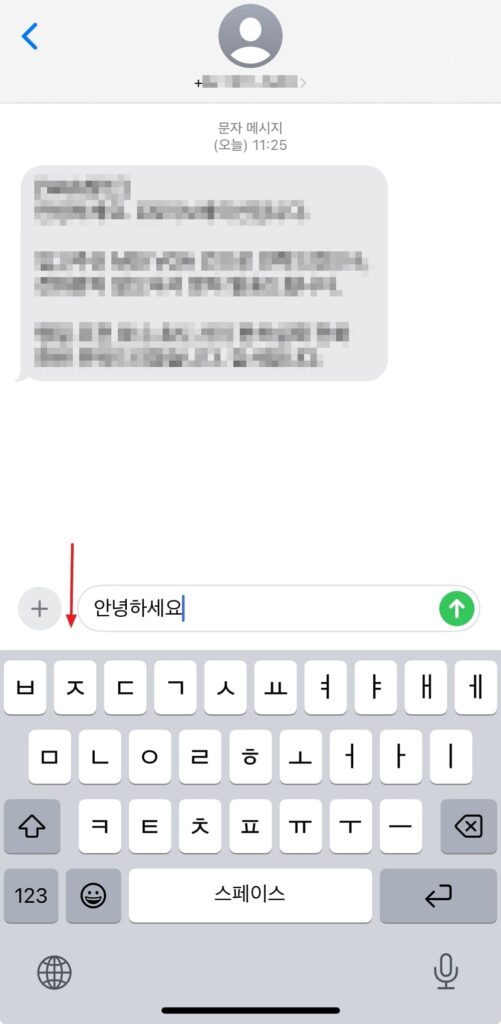 자동수정 활성화 상태